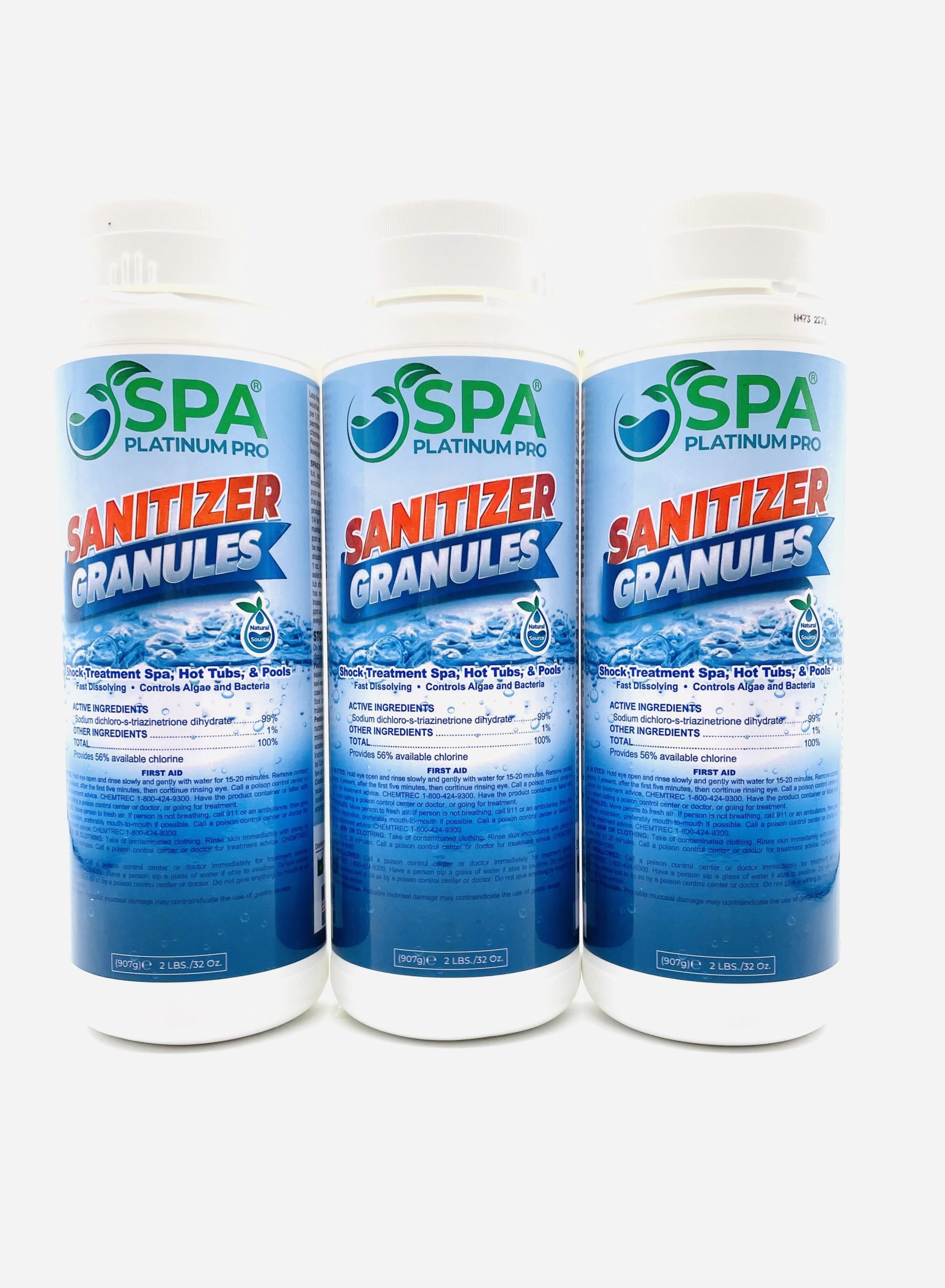 Spa Platinum Pro Sanitizer In Granule Form 2lbs X 3 Spa Platinum Pro
